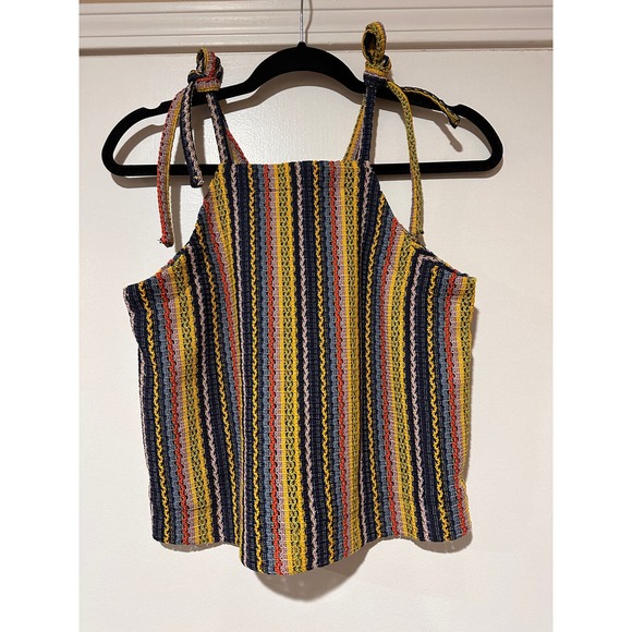 Madewell Vibrant Striped Tie-Strap Blouse - Picture 2 of 11